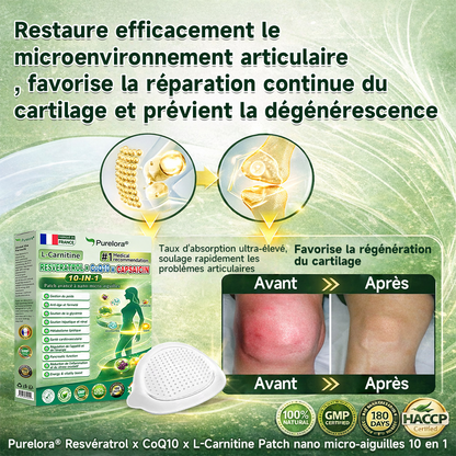 🔥Nouveautés : 80 % de réduction | Patch nano-micro-aiguilles 10-en-1 Purelora® L-carnitine, resvératrol × CoQ10 × capsaïcine (Une seule application par jour, résultats visibles en 7 jours) ✅ Favorise la gestion du poids, la fermeté de la peau