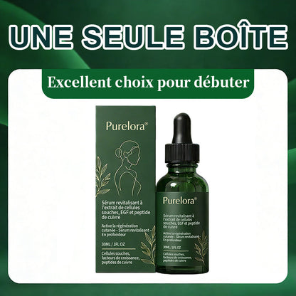 💖 Changez de l’intérieur vers l’extérieur | ✨ Purelora® Sérum Activateur EGF & Peptides de Cuivre dérivés de cellules souches (Active intensément le renouvellement cutané pour une peau plus ferme et plus lisse)
