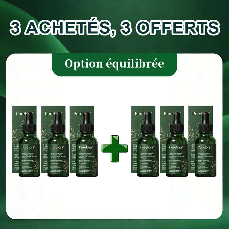 💖 Changez de l’intérieur vers l’extérieur | ✨ Purelora® Sérum Activateur EGF & Peptides de Cuivre dérivés de cellules souches (Active intensément le renouvellement cutané pour une peau plus ferme et plus lisse)