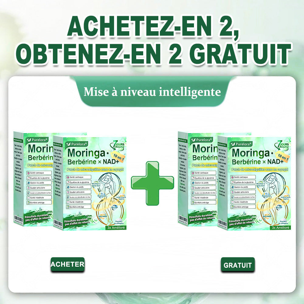 💖𝑷𝒉𝒂𝒓𝒎𝒂𝒄𝒊𝒆 𝑶𝒇𝒇𝒊𝒄𝒊𝒆𝒍𝒍𝒆💖 | Purelora® Moringa · Berbérine Patch 10-en-1 aux Nano-Micro-Aiguilles et Cryo-Gel ✅ Soutien Cryo-Métabolique : Cristallise les graisses, raffermit la peau et élimine l'œdème instantanément.