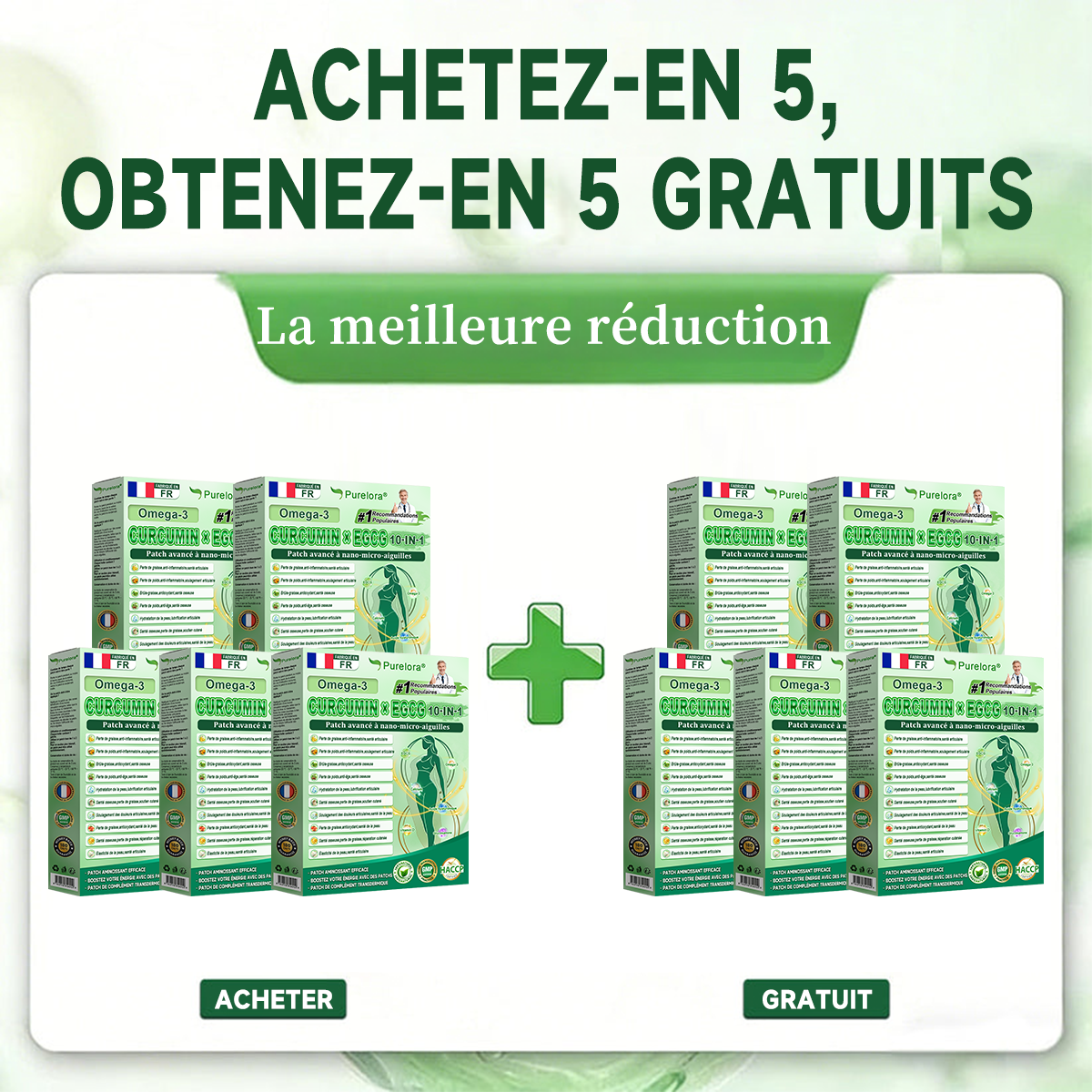 🔥 Nouveauté | Patch nano-micro-aiguilles Purelora® à la berbérine, au vinaigre de cidre de pomme et à l’EGCG 10-en-1 : brûle les graisses tenaces • lisse les rides • favorise le confort articulaire. Chaque patch agit — résultats visibles dès 7 jours.