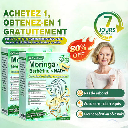 💖𝑷𝒉𝒂𝒓𝒎𝒂𝒄𝒊𝒆 𝑶𝒇𝒇𝒊𝒄𝒊𝒆𝒍𝒍𝒆💖 | Purelora® Moringa · Berbérine Patch 10-en-1 aux Nano-Micro-Aiguilles et Cryo-Gel ✅ Soutien Cryo-Métabolique : Cristallise les graisses, raffermit la peau et élimine l'œdème instantanément.