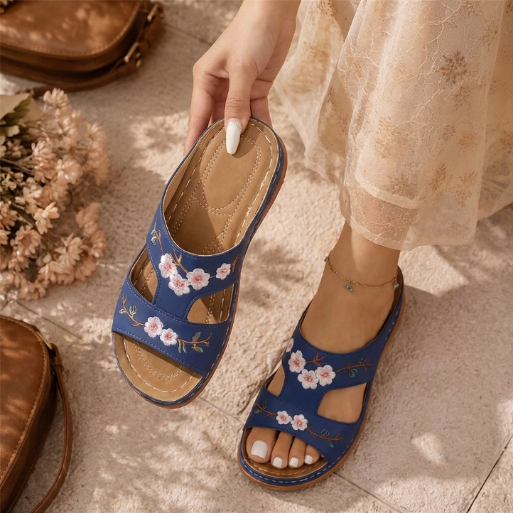 🌸 LETZTER TAG-80 % RABATT ⚡ Bequeme Damen-Sandalen mit Metallschnalle & weicher Sohle