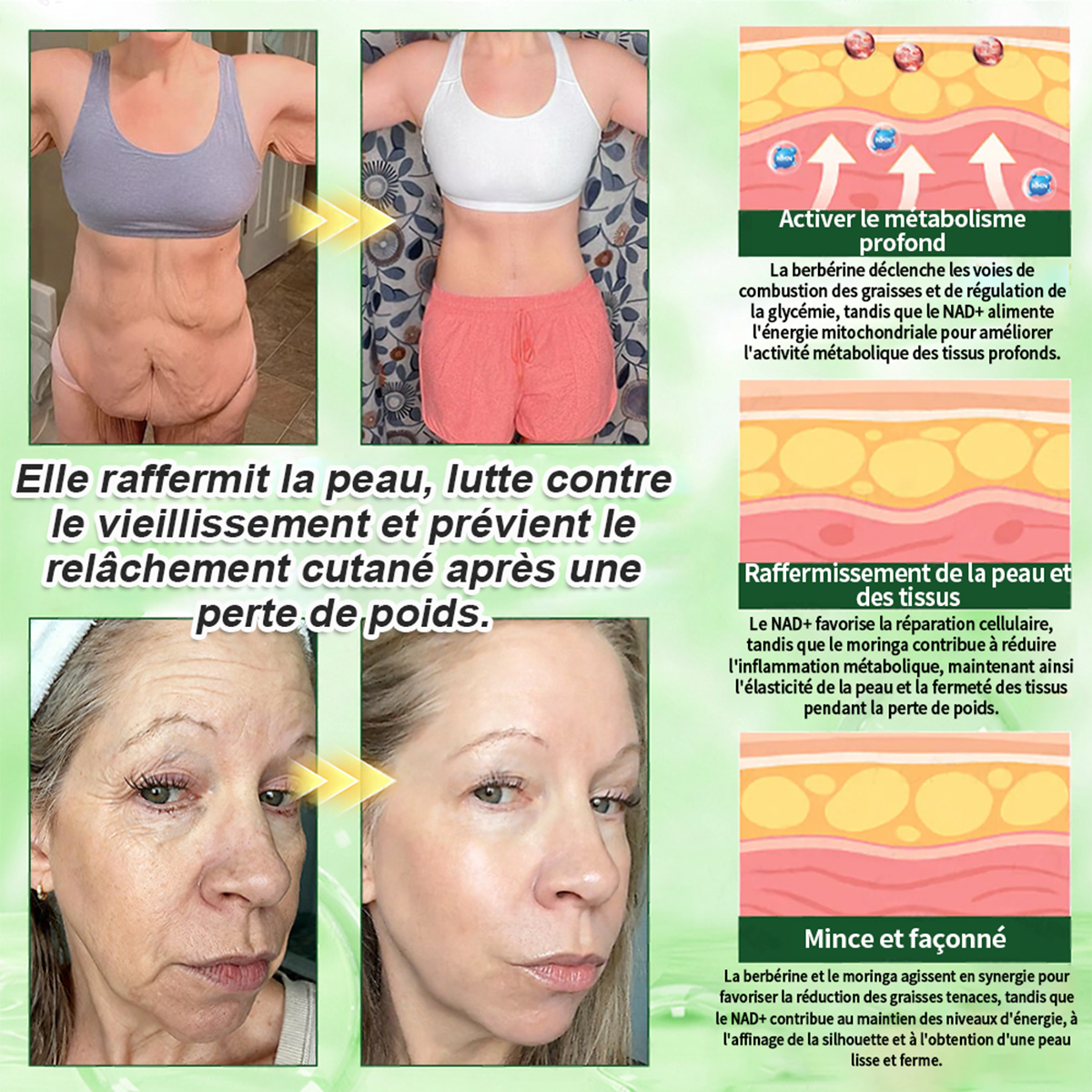 🔥 Nouveauté | Patch nano-micro-aiguilles Purelora® à la berbérine, au vinaigre de cidre de pomme et à l’EGCG 10-en-1 : brûle les graisses tenaces • lisse les rides • favorise le confort articulaire. Chaque patch agit — résultats visibles dès 7 jours.