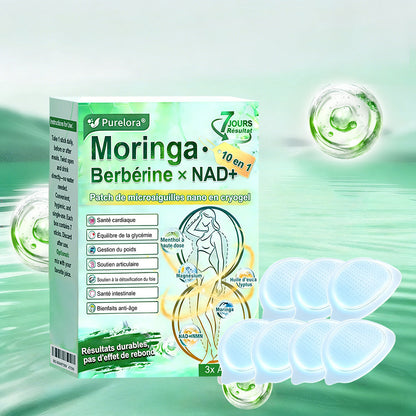 💖𝑷𝒉𝒂𝒓𝒎𝒂𝒄𝒊𝒆 𝑶𝒇𝒇𝒊𝒄𝒊𝒆𝒍𝒍𝒆💖 | Purelora® Moringa · Berbérine Patch 10-en-1 aux Nano-Micro-Aiguilles et Cryo-Gel ✅ Soutien Cryo-Métabolique : Cristallise les graisses, raffermit la peau et élimine l'œdème instantanément.
