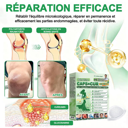 🔥 Nouveauté | Curalona® Patch Microneedle 10-en-1 – Berbérine & NAD+ pour le métabolisme, Bakuchiol pour la peau, Boswellia pour les articulations – Patch jour & nuit – 7 patchs – Résultats visibles en 7 jours