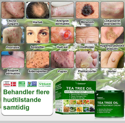 ✅Crème de soin Celsiora® à l'huile d'arbre à thé : élimine les imperfections, répare la peau abîmée, illumine le teint et offre une action anti-âge ❤️‍🔥