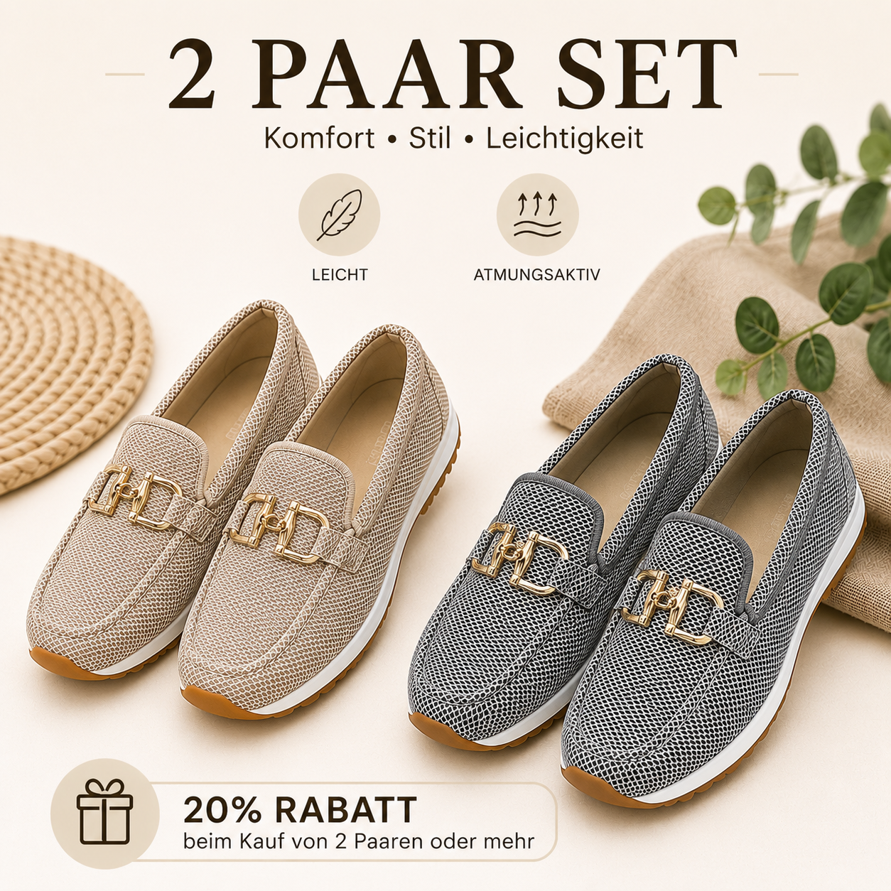 🔥 Bestseller 2026 🏆  Bequeme Loafer mit Fußgewölbeunterstützung 👟 𝐋𝐄𝐓𝐙𝐓𝐄𝐑 𝐓𝐀𝐆: 𝟖𝟎 % 𝐑𝐀𝐁𝐀𝐓𝐓