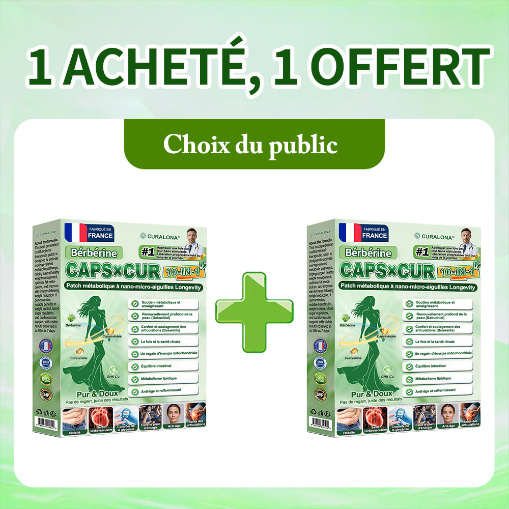 🔥 Nouveauté | 🎉 Curalona® Patch Microneedle 10-en-1 – Berbérine & NAD+ pour le métabolisme, Bakuchiol pour la peau, Boswellia pour les articulations – Patch jour & nuit – 7 patchs – Résultats visibles en 7 jours