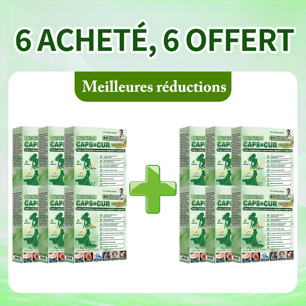 🔥 Nouveauté | Curalona® Patch Microneedle 10-en-1 – Berbérine & NAD+ pour le métabolisme, Bakuchiol pour la peau, Boswellia pour les articulations – Patch jour & nuit – 7 patchs – Résultats visibles en 7 jours
