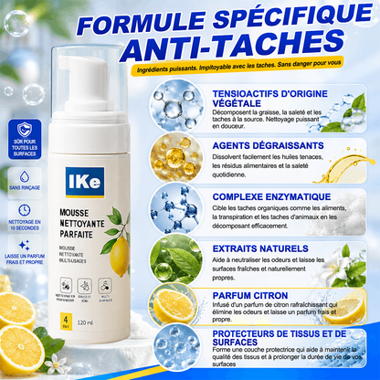⚡️DERNIER JOUR : -60 % | Mousse Nettoyante Sans Rinçage — Vaporisez, Essuyez, C'est Propre !