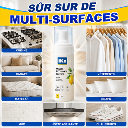⚡️DERNIER JOUR : -60 % | Mousse Nettoyante Sans Rinçage — Vaporisez, Essuyez, C'est Propre !