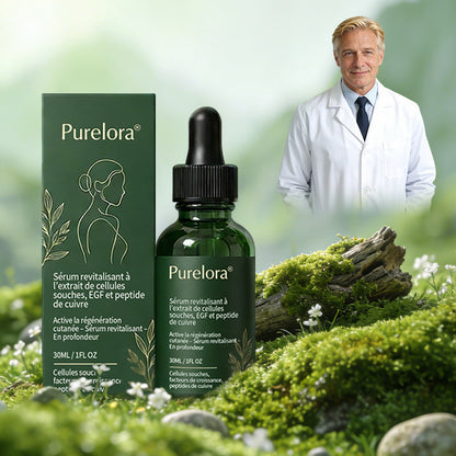 💖 Changez de l’intérieur vers l’extérieur | ✨ Purelora® Sérum Activateur EGF & Peptides de Cuivre dérivés de cellules souches (Active intensément le renouvellement cutané pour une peau plus ferme et plus lisse)