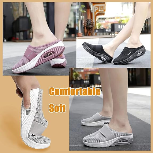 ⚡️DERNIER JOUR DES SOLDES ⚡️– 80 % DE RÉDUCTION Chaussures de marche slip-on à coussin d’air BQODQO® avec soutien de la voûte plantaire pour femmes