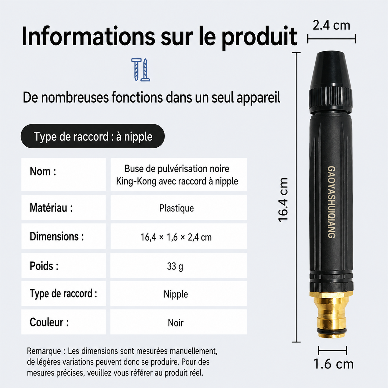 ⚡️DERNIER JOUR : -50 % 🚗 Belomontor® Pistolet Haute Pression pour Lavage Auto & Jardin