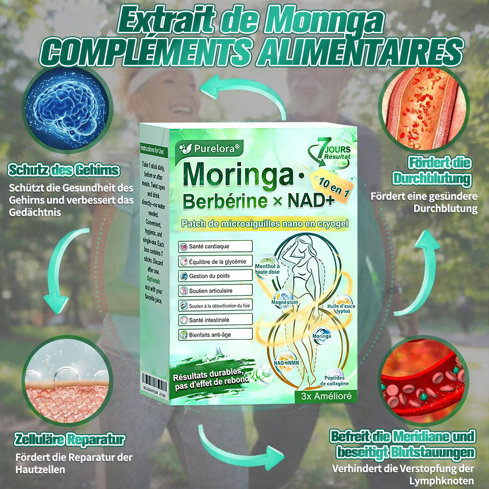 💖𝑷𝒉𝒂𝒓𝒎𝒂𝒄𝒊𝒆 𝑶𝒇𝒇𝒊𝒄𝒊𝒆𝒍𝒍𝒆💖 | Purelora® Moringa · Berbérine Patch 10-en-1 aux Nano-Micro-Aiguilles et Cryo-Gel ✅ Soutien Cryo-Métabolique : Cristallise les graisses, raffermit la peau et élimine l'œdème instantanément.