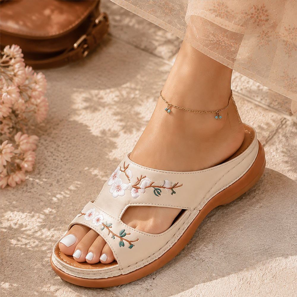 🌸 LETZTER TAG-80 % RABATT ⚡ Bequeme Damen-Sandalen mit Metallschnalle & weicher Sohle