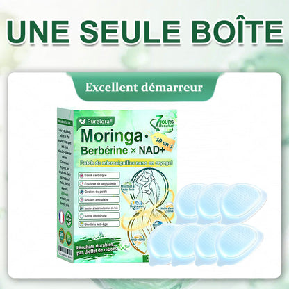 💖𝑷𝒉𝒂𝒓𝒎𝒂𝒄𝒊𝒆 𝑶𝒇𝒇𝒊𝒄𝒊𝒆𝒍𝒍𝒆💖 | 🇫🇷 Purelora® Moringa · Berbérine Patch 10-en-1 aux Nano-Micro-Aiguilles et Cryo-Gel ✅ Soutien Cryo-Métabolique : Cristallise les graisses, raffermit la peau et élimine l'œdème instantanément.