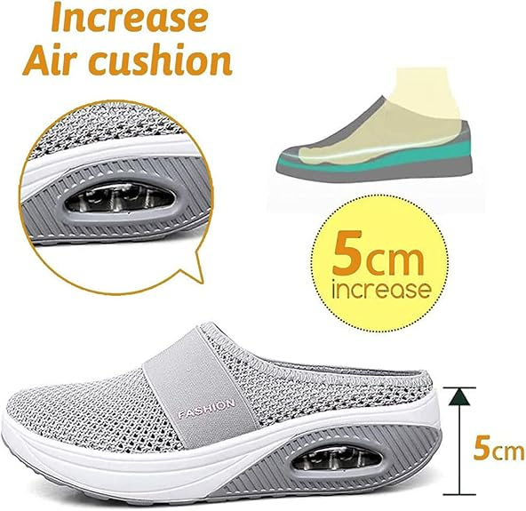 ⚡️DERNIER JOUR DES SOLDES ⚡️– 80 % DE RÉDUCTION Chaussures de marche slip-on à coussin d’air BQODQO® avec soutien de la voûte plantaire pour femmes
